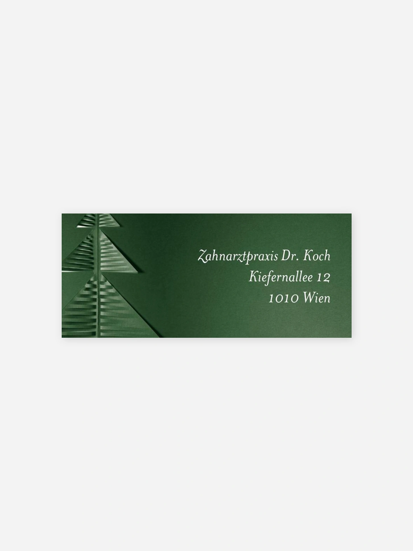 Absenderaufkleber geschäftl. Weihnachten Paper Tree