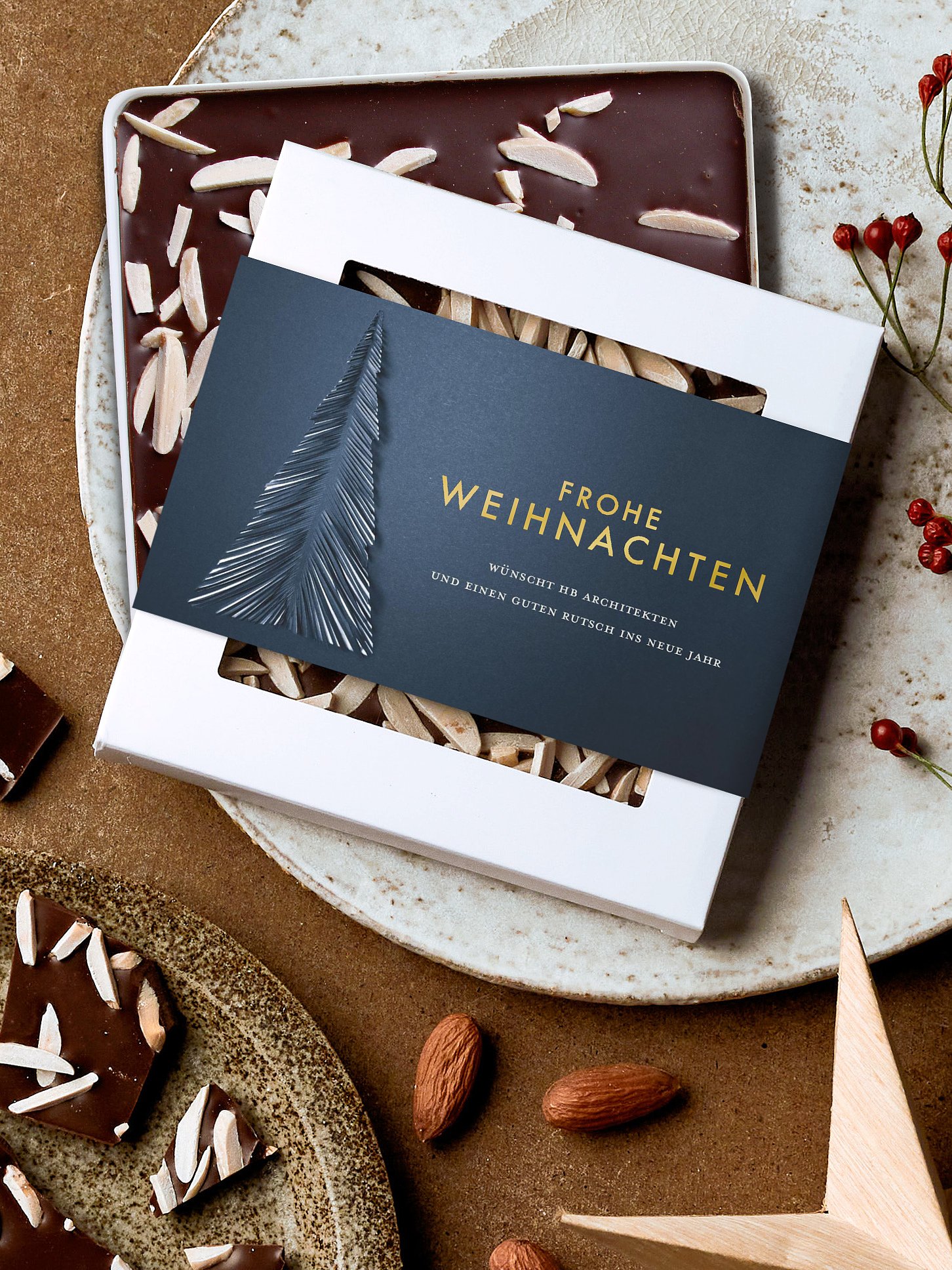 Schokobox geschäftlich Papiertannenbaum