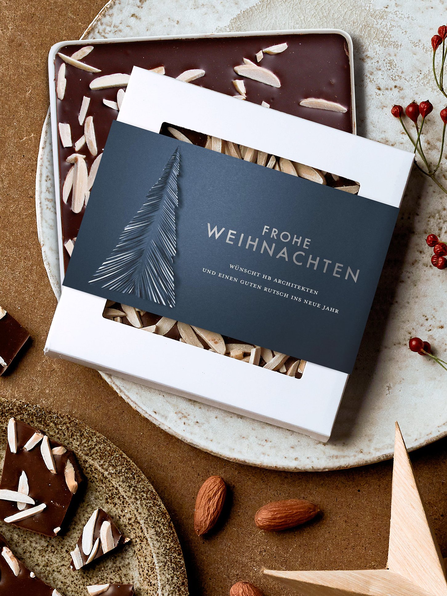 Schokobox geschäftlich Papiertannenbaum