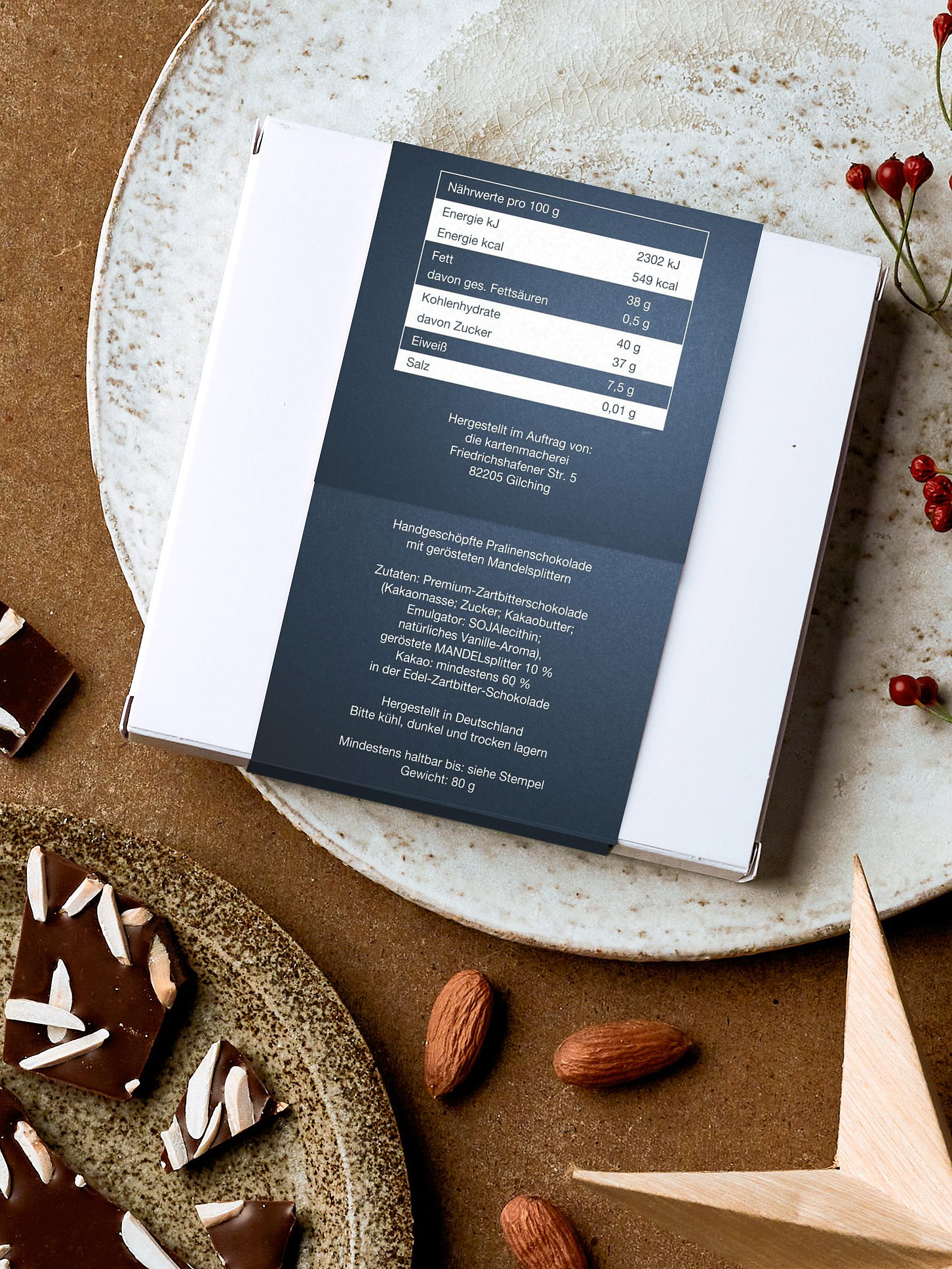 Schokobox geschäftlich Papiertannenbaum