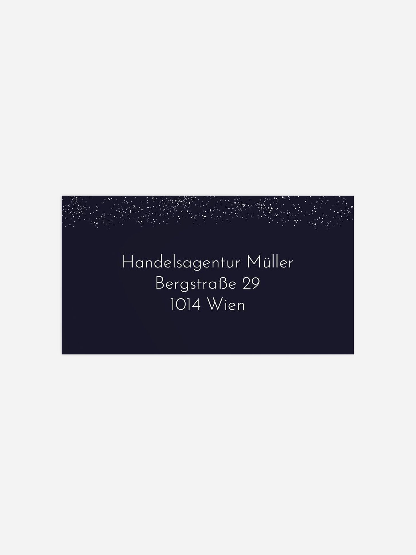 Empfängeraufkleber geschäftl. Weihnachten Goldkranz