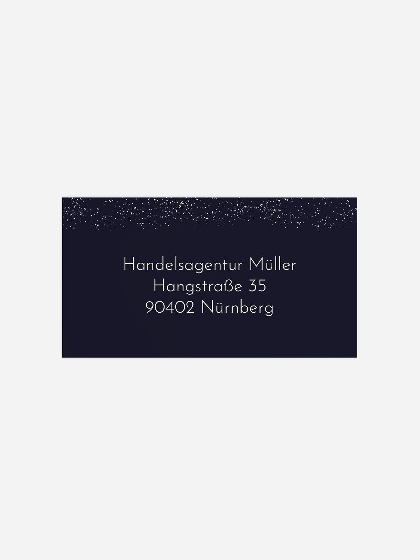 Empfängeraufkleber geschäftl. Weihnachten Goldkranz
