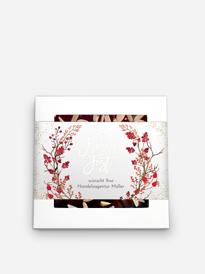 Schokobox geschäftlich Beerenkranz