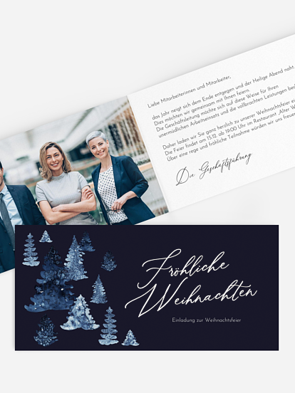 Weihnachtsfeier Blauer Tannenwald