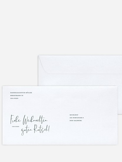 Bedruckte Umschläge geschäftl. Weihnachten Acorn