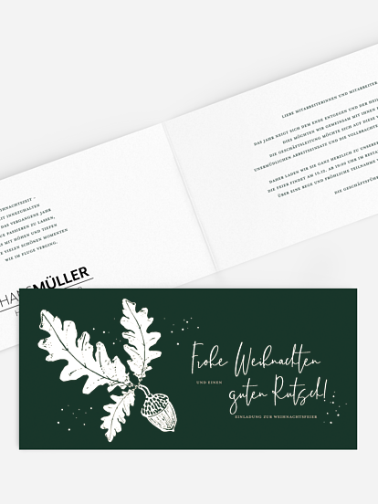 Weihnachtsfeier Acorn