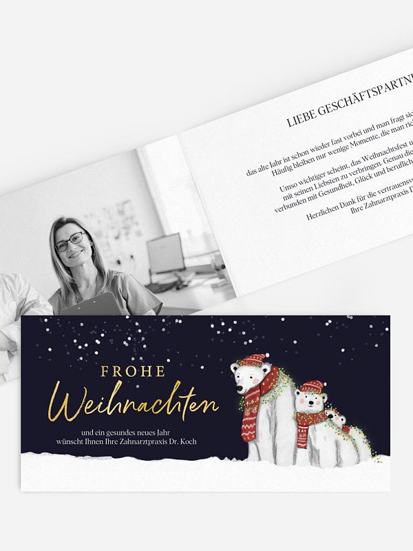 Eisbärenfamilie