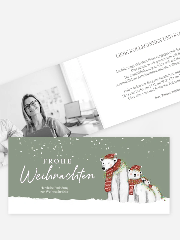 Eisbärenfamilie
