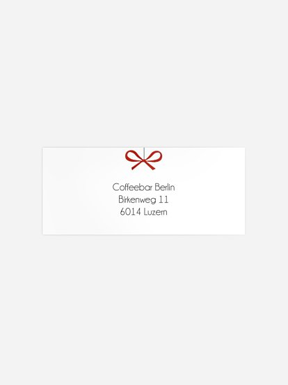 Absenderaufkleber geschäftl. Weihnachten Papercut Village