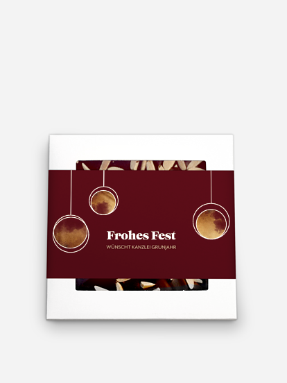 Schokobox geschäftlich Baumkugel