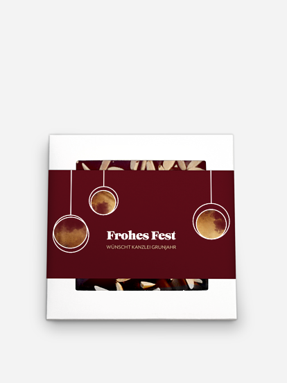 Schokobox geschäftlich Baumkugel