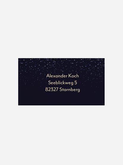 Empfängeraufkleber geschäftl. Weihnachten Faltstern