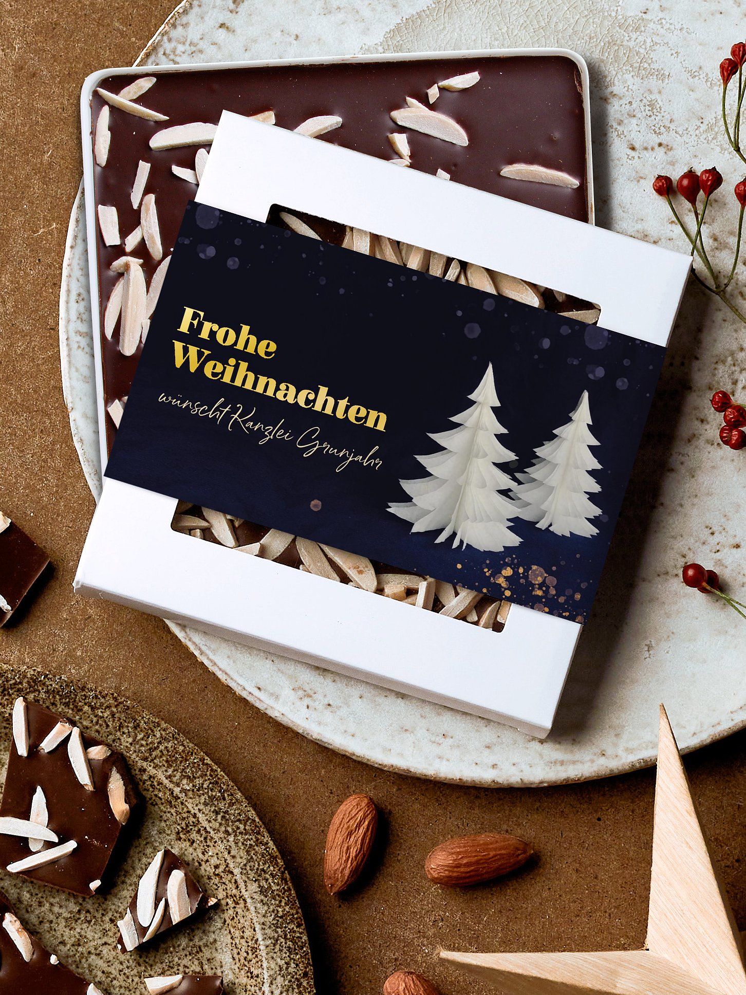 Schokobox geschäftlich Papierbaum