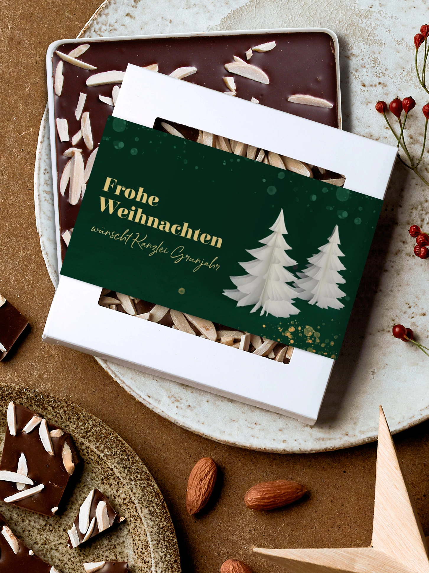 Schokobox geschäftlich Papierbaum