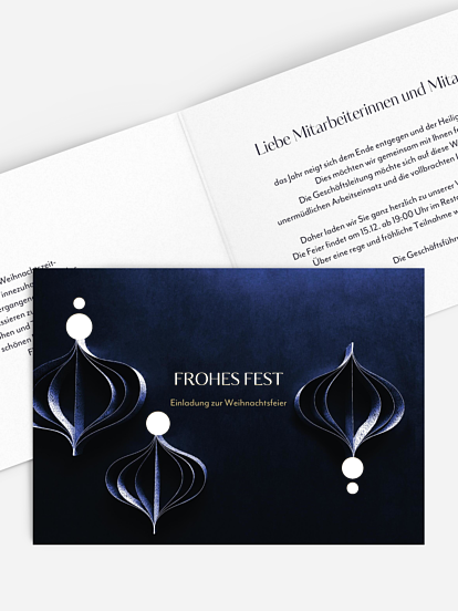 Weihnachtsfeier Streifenstern