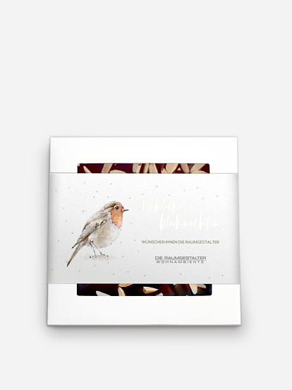 Schokobox geschäftlich Winter Rotkehlchen