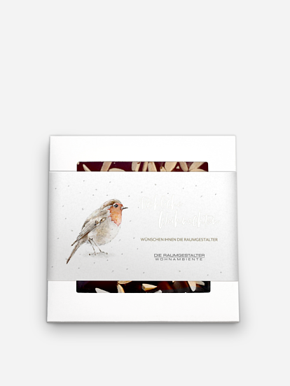 Schokobox geschäftlich Winter Rotkehlchen