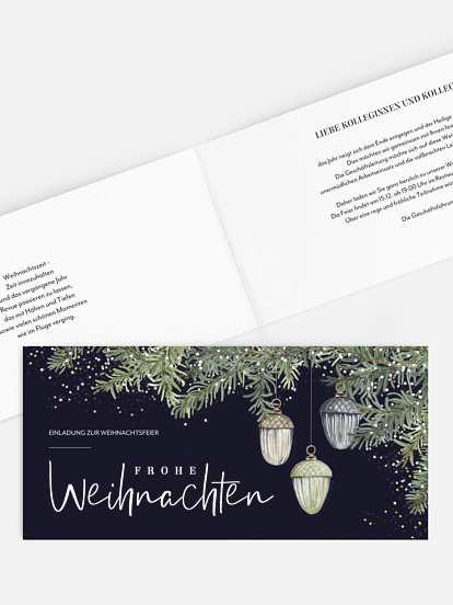 Weihnachtsfeier Tannenschmuck