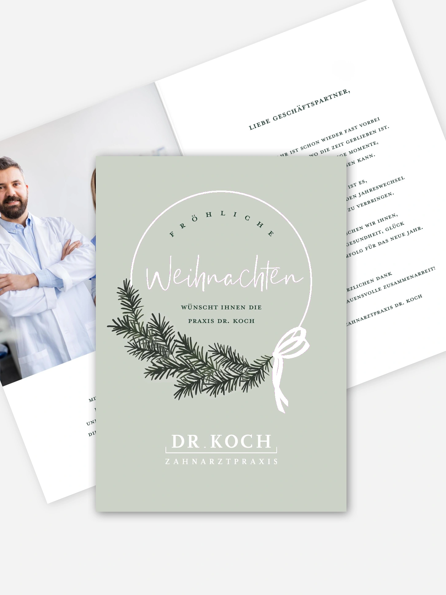 Spendenkarten Geschäftlich Christmas Hoop