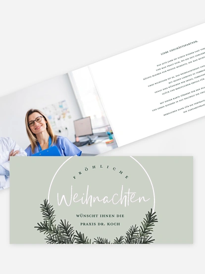 Spendenkarten Geschäftlich Christmas Hoop