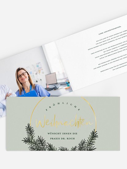 Spendenkarten Geschäftlich Christmas Hoop