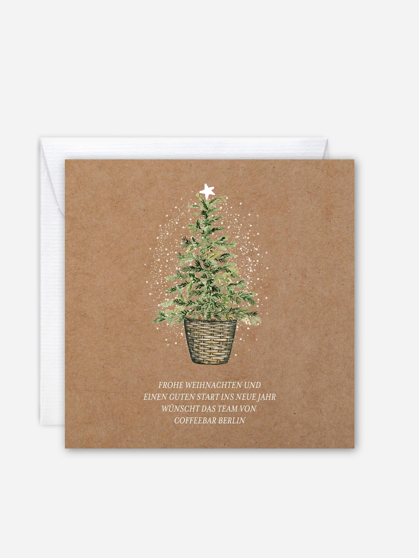 Geschäftliche Weihnachtskarte Weihnachtlich