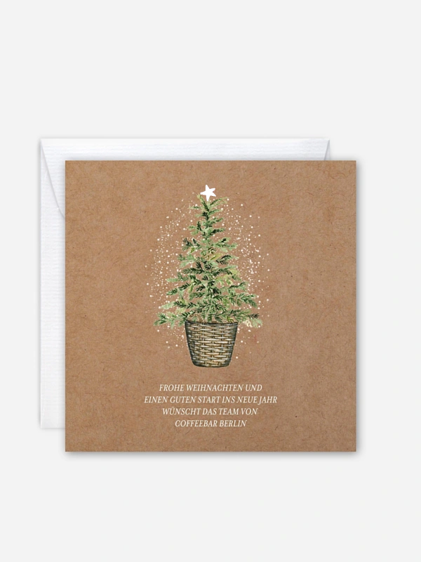 Geschäftliche Weihnachtskarte Weihnachtlich