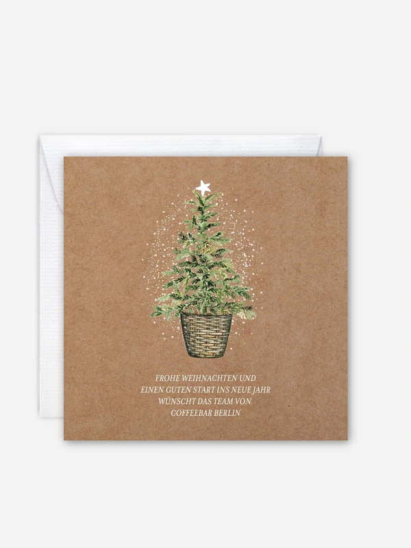 Geschäftliche Weihnachtskarte Weihnachtlich