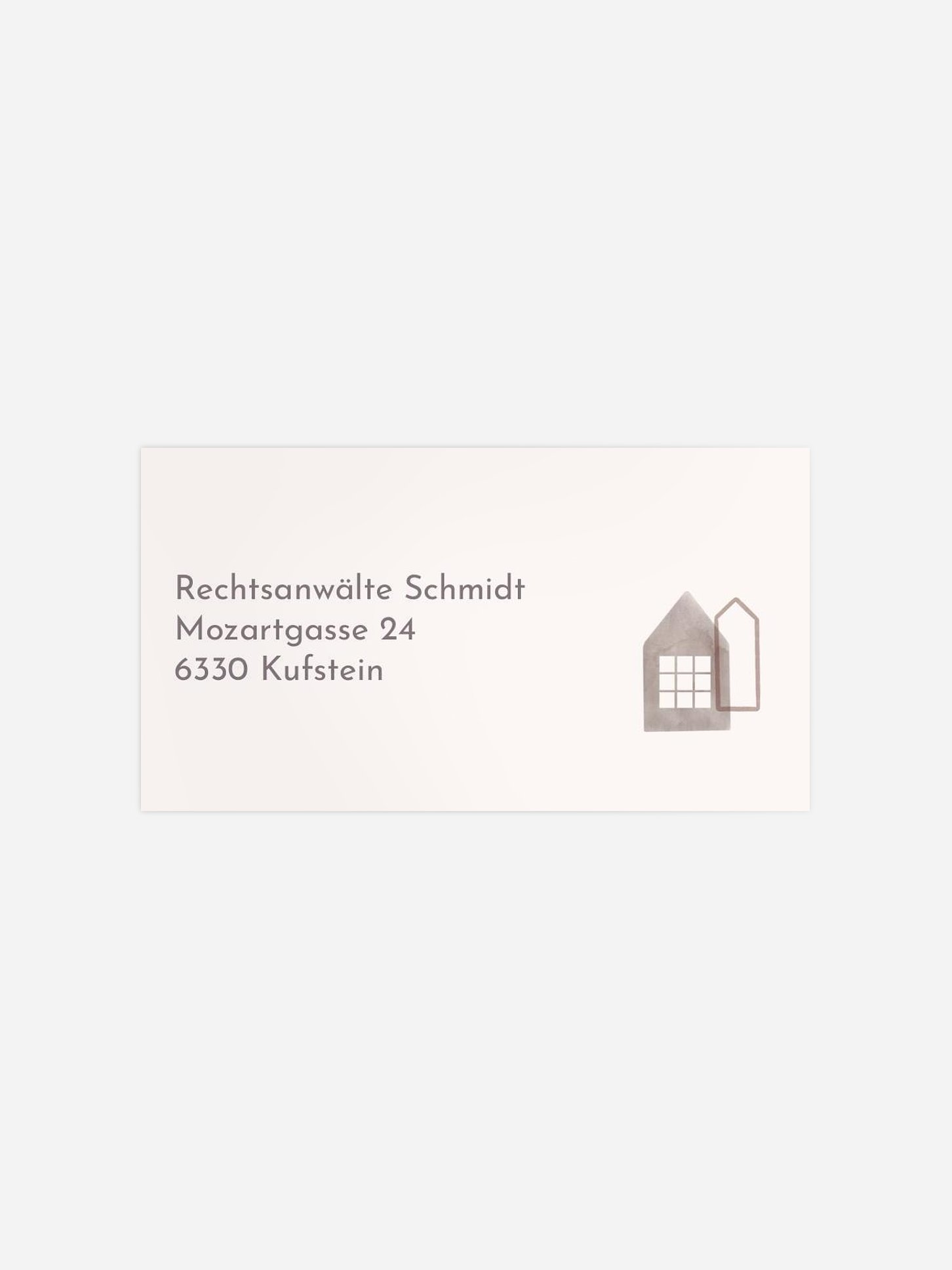 Empfängeraufkleber geschäftl. Weihnachten Weihnachtsstadt