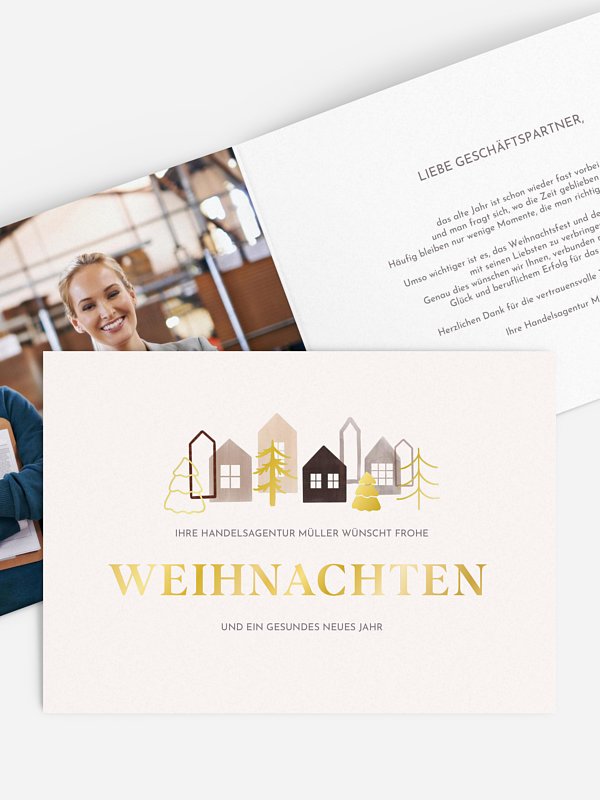 Weihnachtskarten &quot;Weihnachtsstadt&quot;