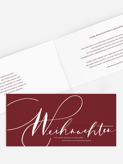 Weihnachtsfeier Simple Christmas