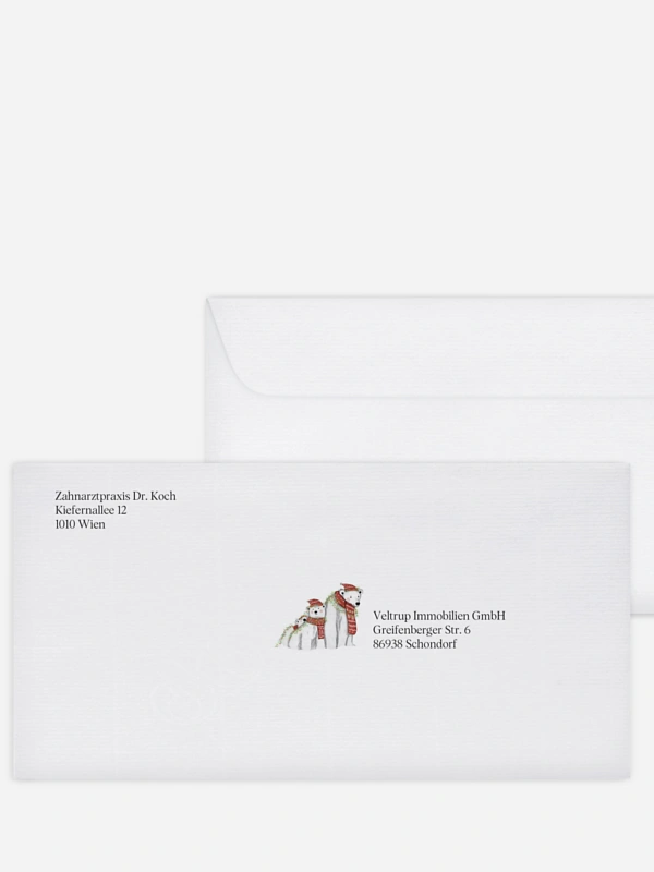 Eisbärenfamilie Kraftpapier