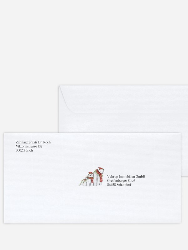 Eisbärenfamilie Kraftpapier