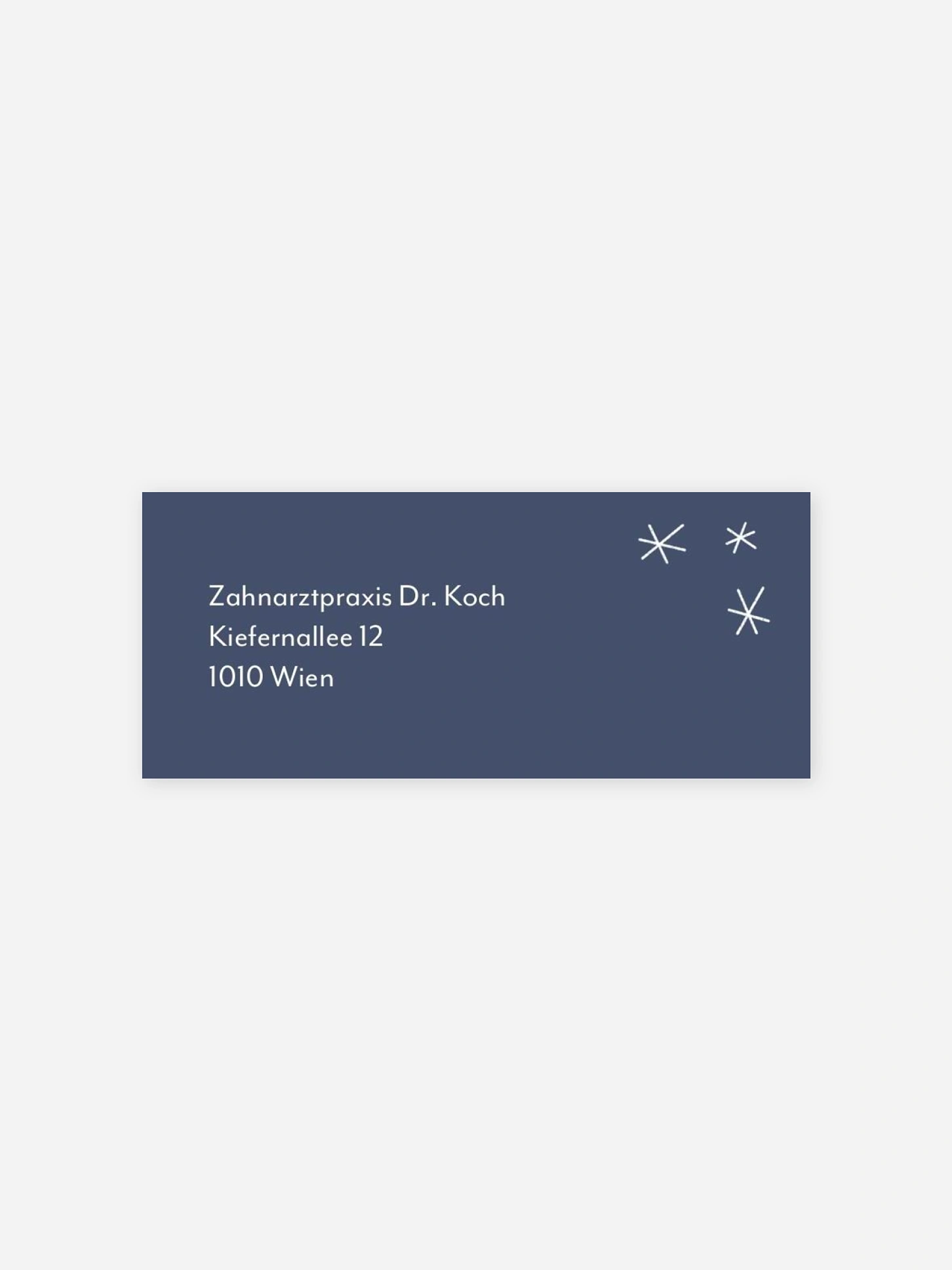 Absenderaufkleber geschäftl. Weihnachten Kugel Trio (gestanzt)