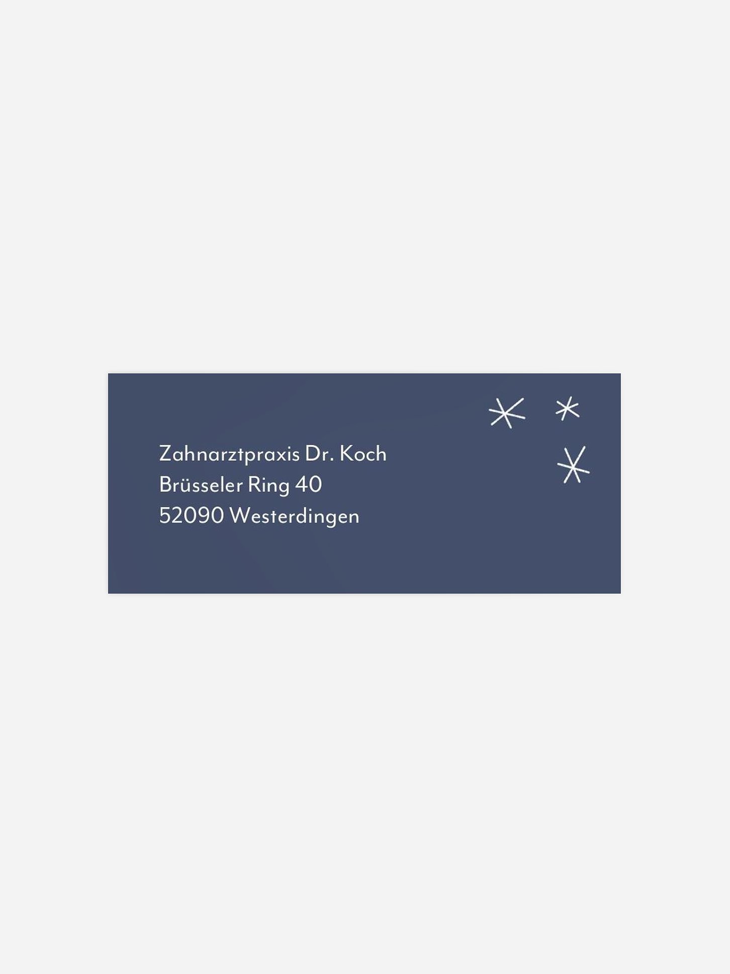 Absenderaufkleber geschäftl. Weihnachten Kugel Trio (gestanzt)
