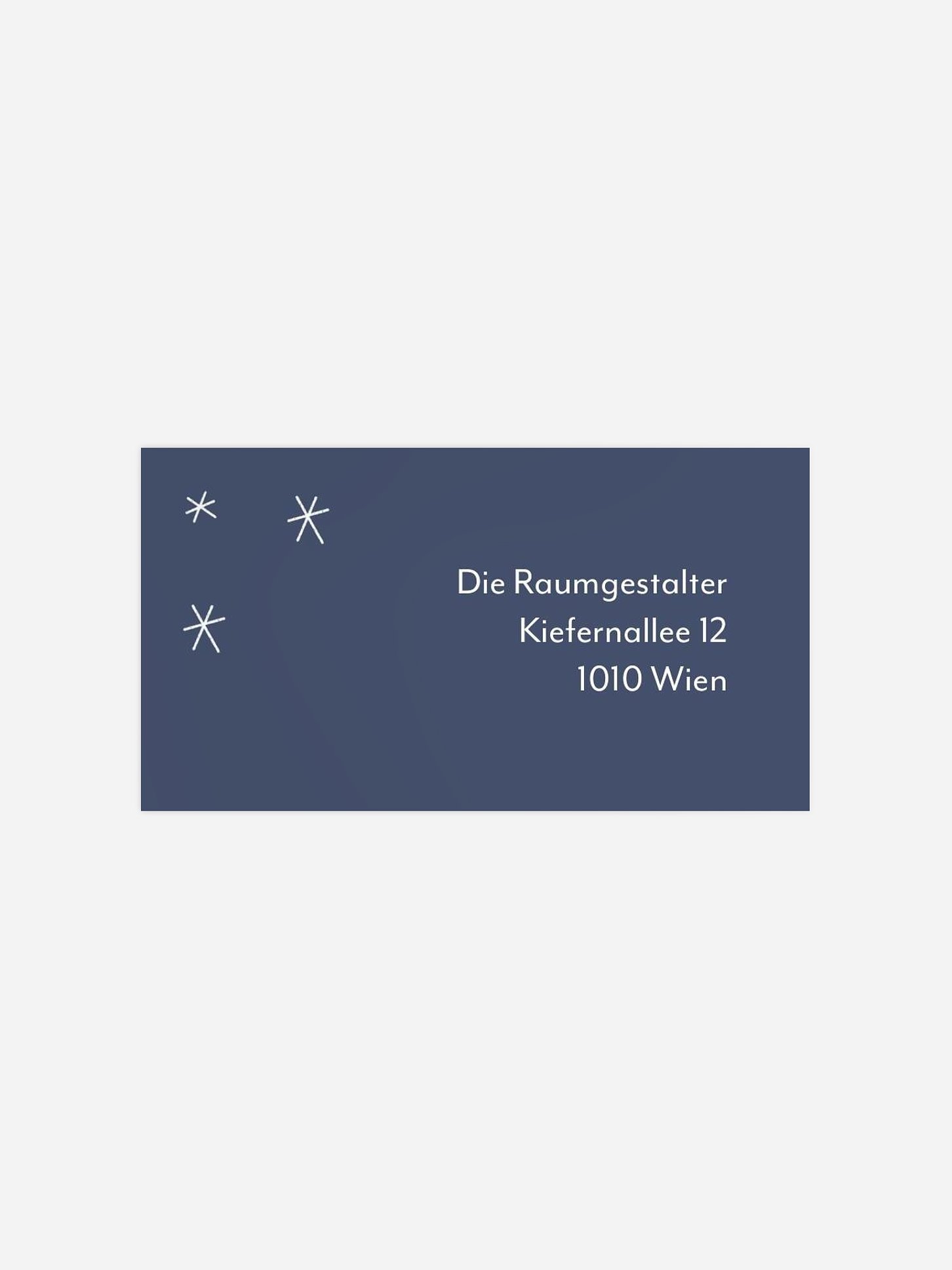 Empfängeraufkleber geschäftl. Weihnachten Kugel Trio (gestanzt)