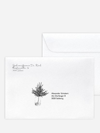 Bedruckte Umschläge geschäftl. Weihnachten Christmas Decoration