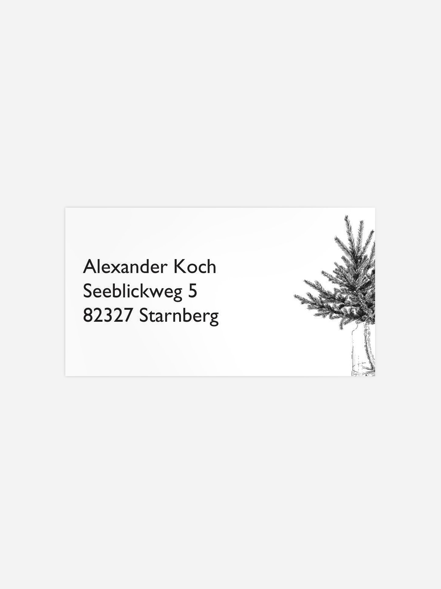 Empfängeraufkleber geschäftl. Weihnachten Christmas Decoration