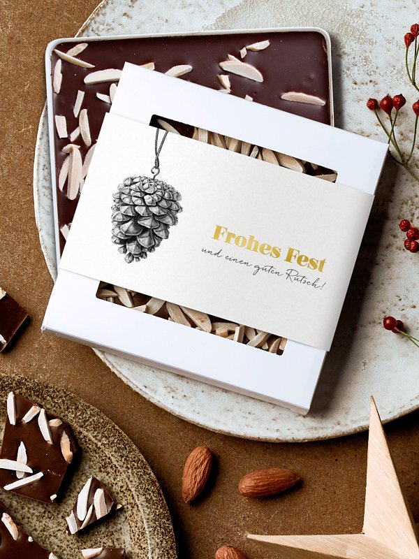 Schokobox geschäftlich Pinecone Ornament