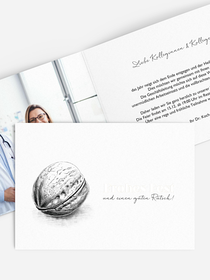 Weihnachtsfeier Walnut