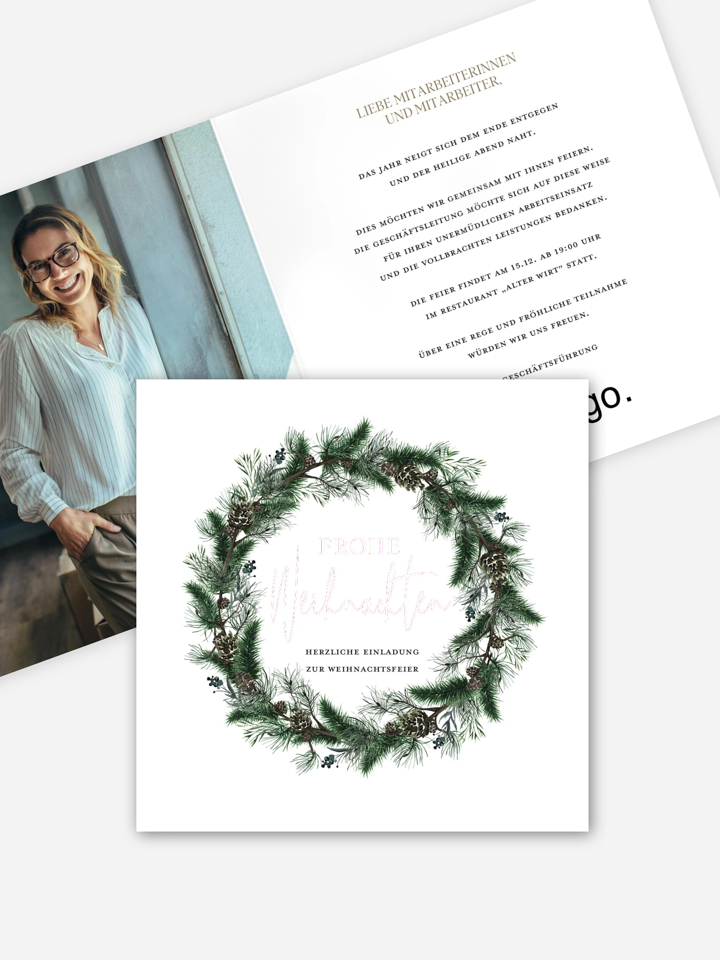 Weihnachtsfeier Pine Wreath