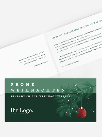 Weihnachtsfeier Geschmückt