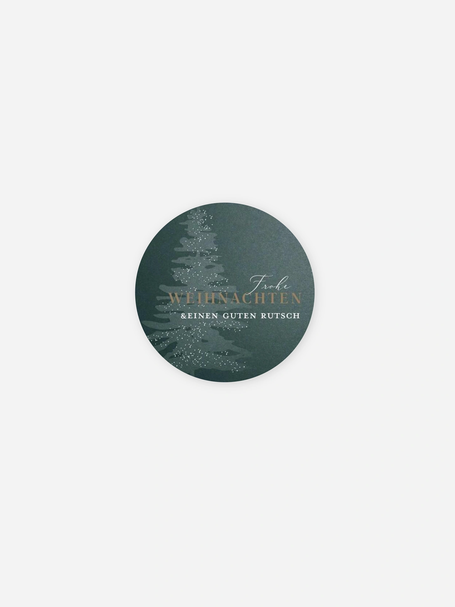 Geschenkaufkleber Geschäftlich Classy Tree Sternstanze