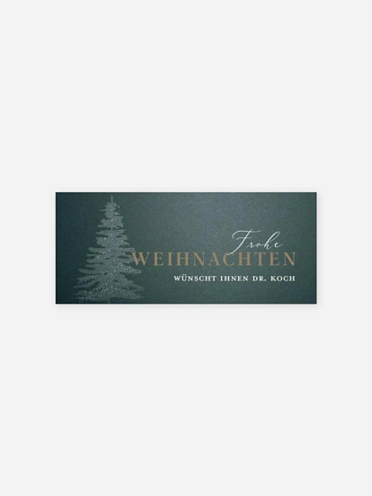 Geschenkaufkleber Geschäftlich Classy Tree Sternstanze