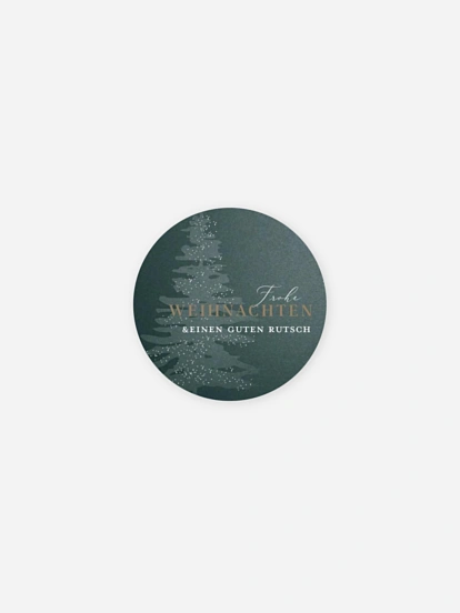 Geschenkaufkleber Geschäftlich Classy Tree Sternstanze