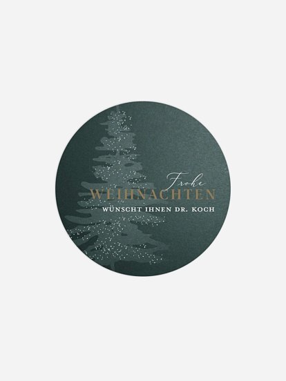 Geschenkaufkleber Geschäftlich Classy Tree Sternstanze