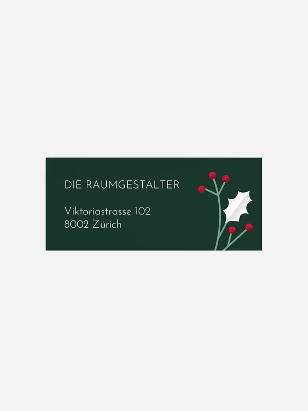 Schnee und Beeren