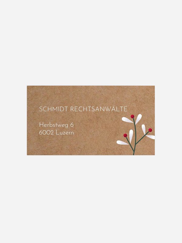 Schnee und Beeren