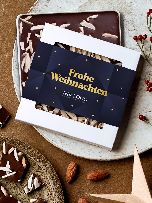 Schokobox geschäftlich Weihnachtsleuchten