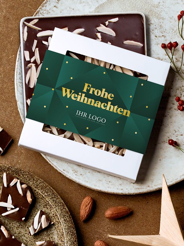 Schokobox geschäftlich Weihnachtsleuchten